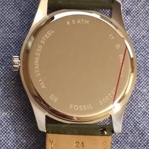 Fossil Minimalist-three-hand-brown-leather-watch